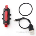Super heldere koplampje en achterste LED -fietslicht USB oplaadbare fiets achterlicht Rode hoge intensiteit LED -accessoires
